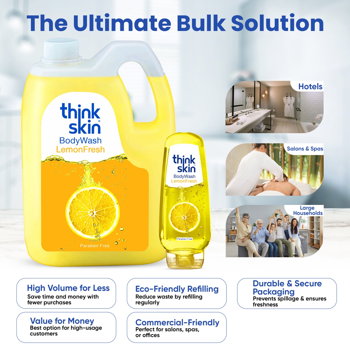 Body Wash Lemon Fresh 5 Litre Refill Can