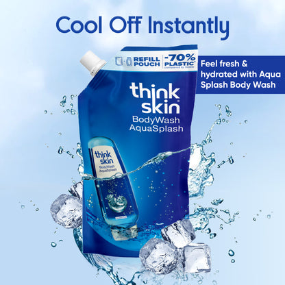 Body Wash Aqua Splash 1L Refill Pouch  (Pack of 2)