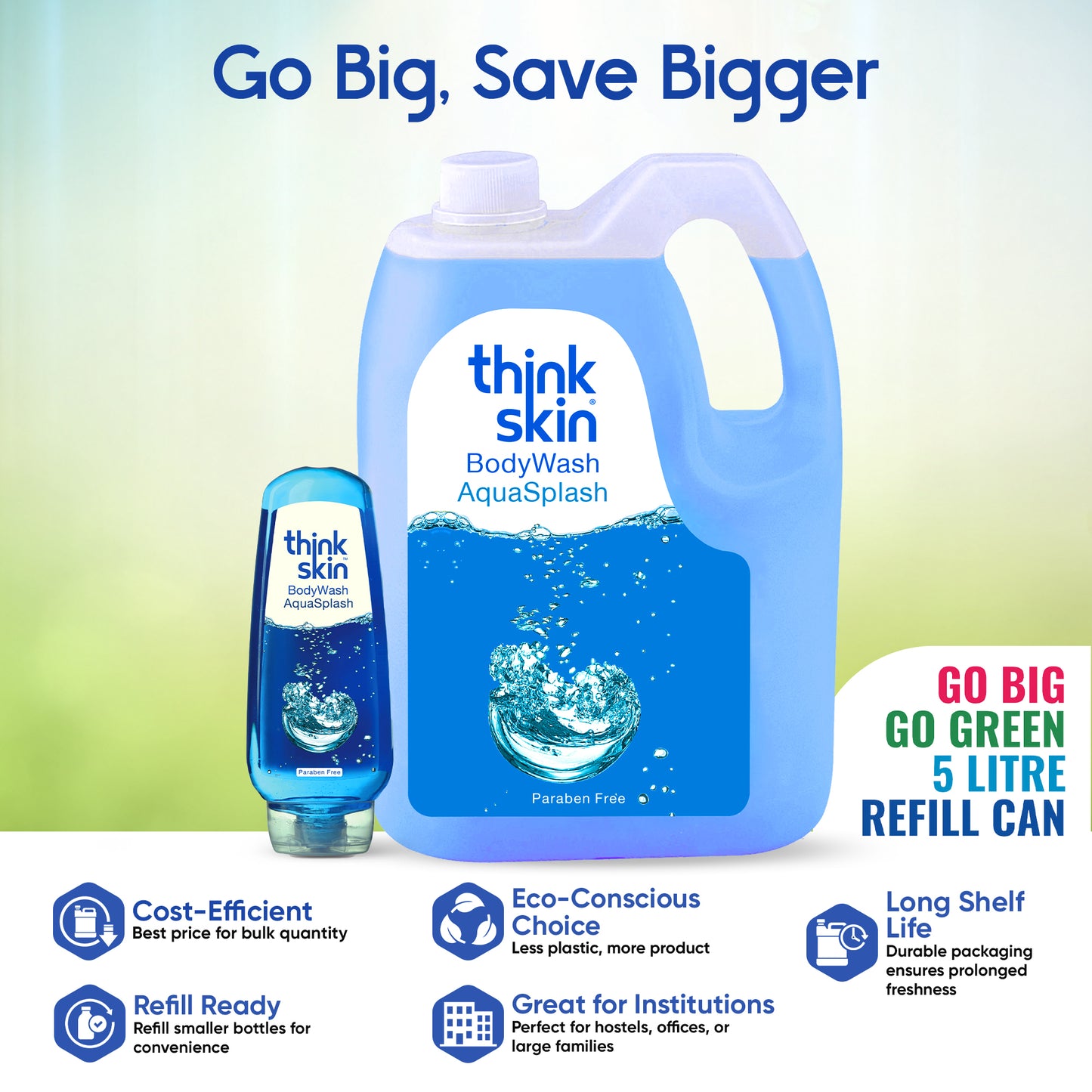 Body Wash Aqua Splash 5 Litre Refill Can